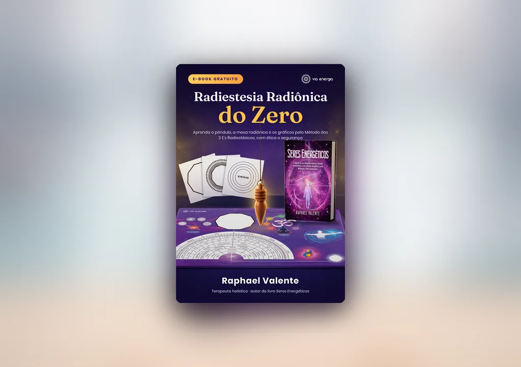 Capa do livro de radiestesia em PDF grátis Radiestesia Radiônica do Zero